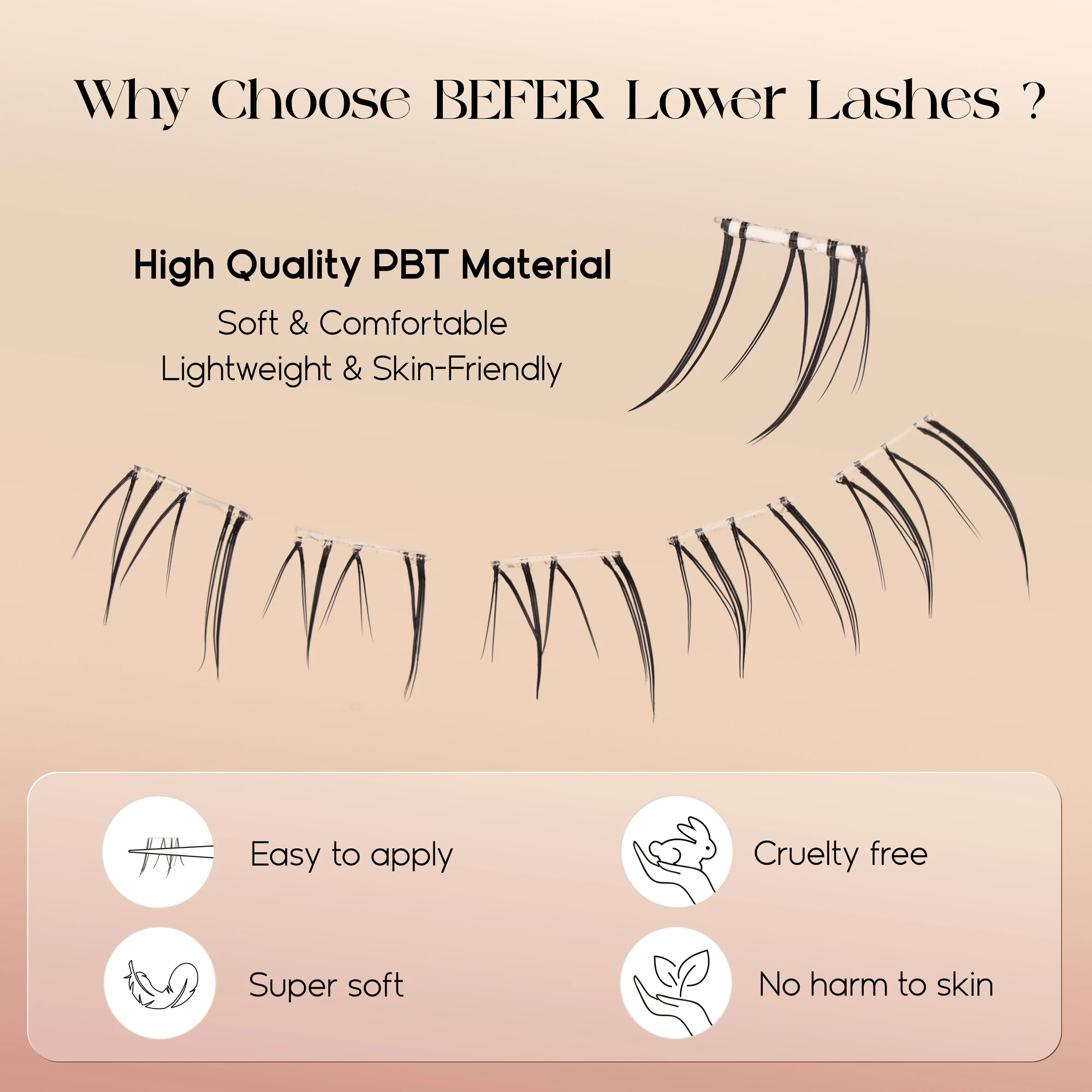 Ciglia Finte Inferiori Befer S - Eyelash Extension Natural recensione e prezzo