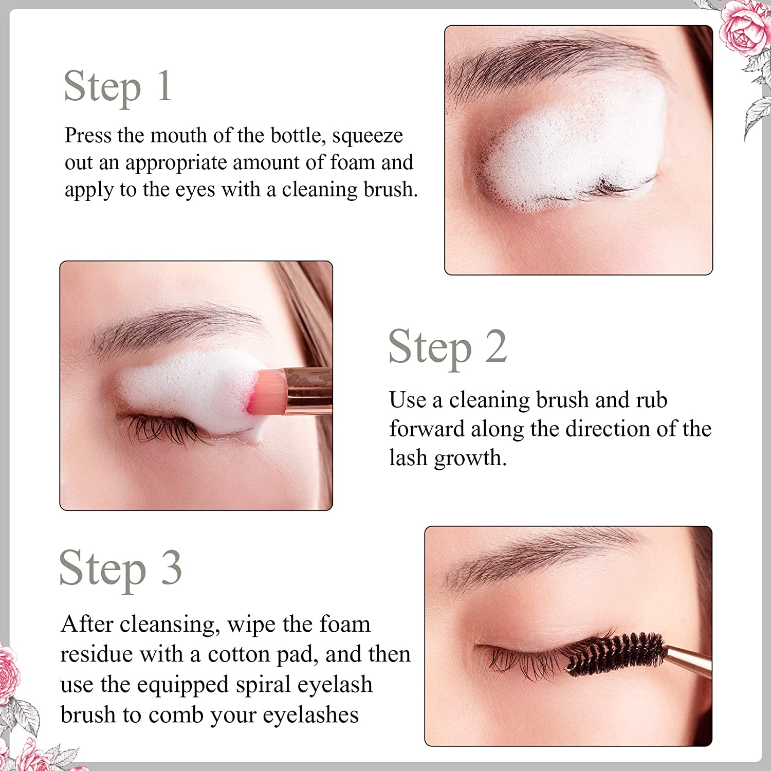 Kit di Shampoo detergente per  - Eyelash Extension Wash Kit recensione e prezzo